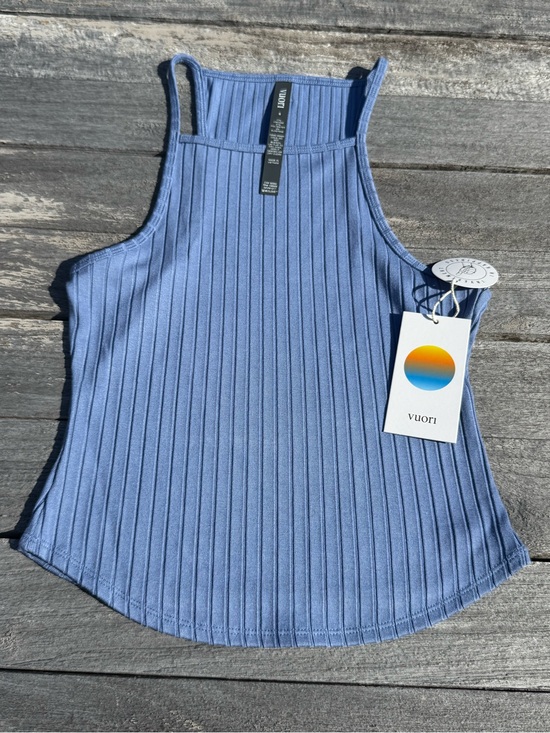 Vuori Tops - Vuori Marina Rib Tank Bluebell Small NWT Ribbed Sleeveless Top